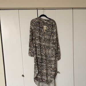 Elegant Snake Print Dress